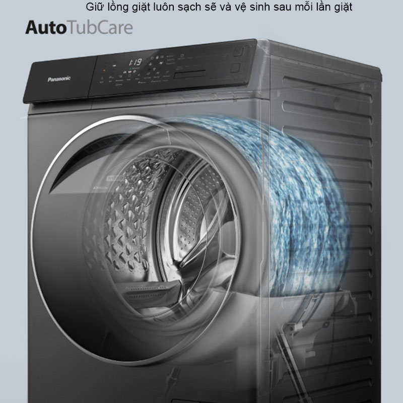 Với chế độ vệ sinh lồng giặt tự động, tiết kiệm thời gian và chi phí vệ sinh máy.
