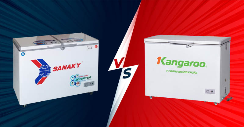 So sánh tủ đông Sanaky và Kangaroo