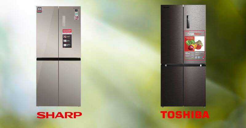 Sharp và Toshiba có nhiều loại tủ lạnh cho người dùng chọn lựa