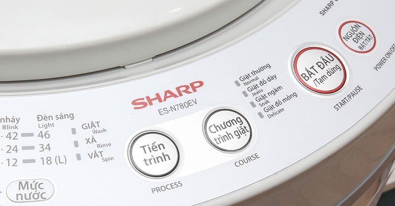 Hướng dẫn cách sử dụng máy giặt Sharp cửa trên chi tiết