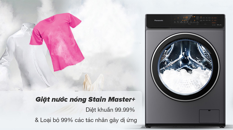 Công nghệ giặt nước nóng StainMaster+.