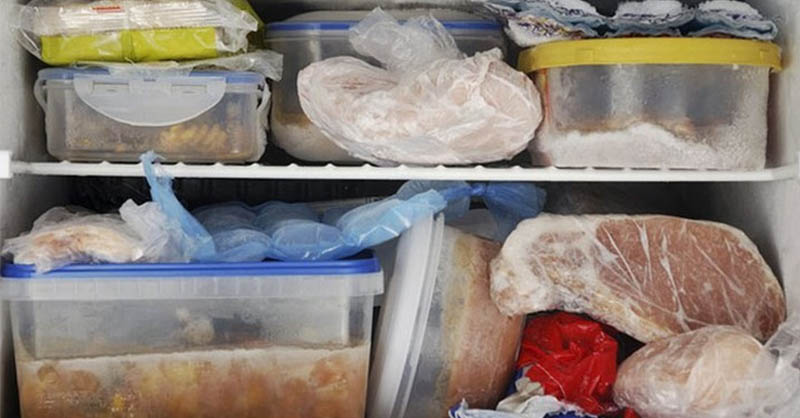 Không nên để lượng lớn thực phẩm trong tủ