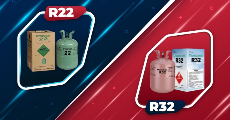 So sánh gas R22 và R32