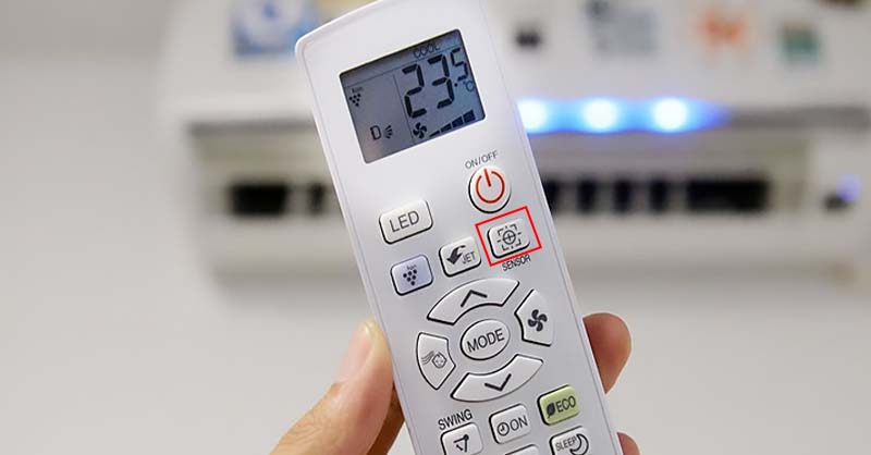 Tìm hiểu về nút sensor trên remote máy lạnh