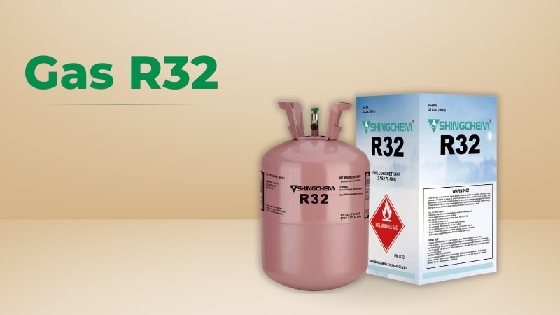 Gas R32 được sử dụng cho máy lạnh