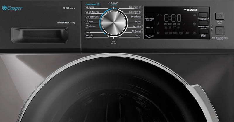 Một máy được trang bị nhiều chương trình giặt, cần lựa chọn phù hợp với từng loại vải
