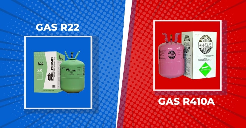 So sánh gas R22 và R410A