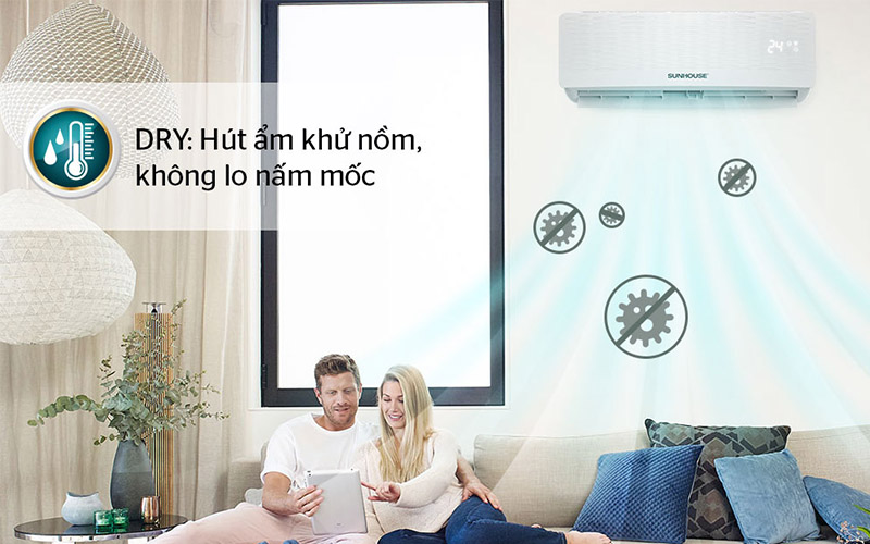 Chế độ Dry hút ẩm khử nồm