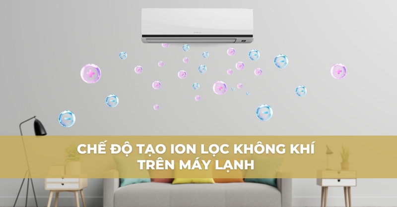 Chế độ tạo ion lọc không khí trên máy lạnh