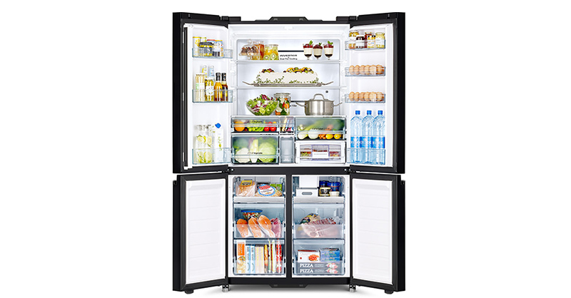 Tủ lạnh 4 cánh bảo quản được lượng thực phẩm lớn