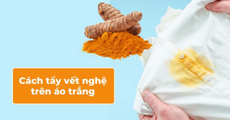 Cách tẩy vết nghệ trên áo trắng hiệu quả