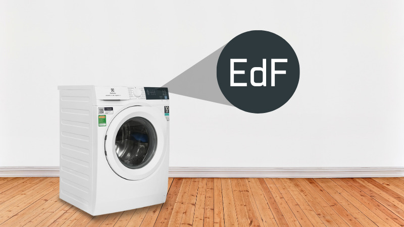 Máy giặt Electrolux báo lỗi EdF khi người dùng test lỗi cho máy