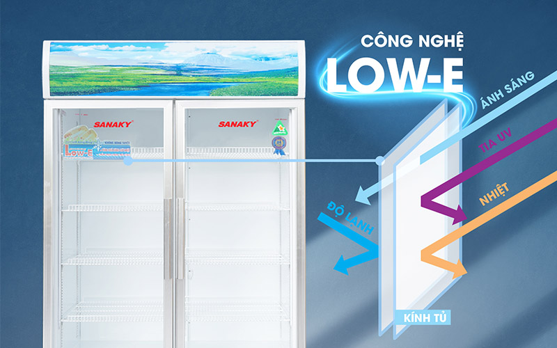 Chọn tủ mát có công nghệ Low-E để tiết kiệm điện năng