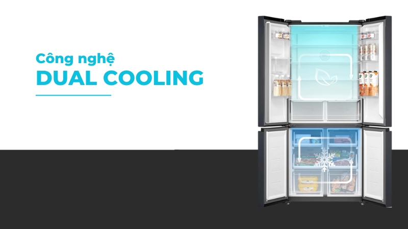 Công nghệ Dual Cooling hạn chế tình trạng lẫn mùi thực phẩm