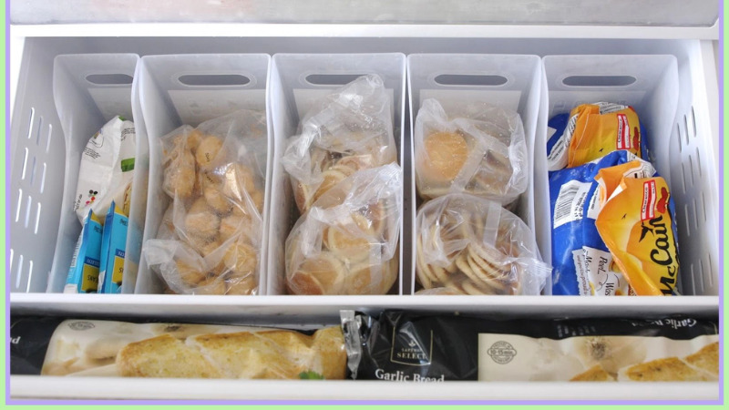 Sắp xếp thực phẩm trong tủ đông khoa học để khí lạnh lưu thông dễ dàng