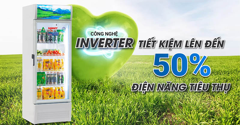 Tủ mát có công nghệ Inverter có khả năng tiết kiệm năng lượng