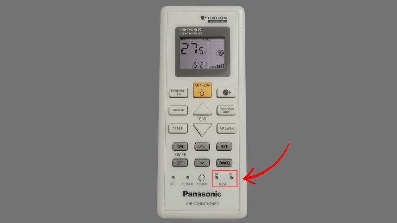 Cách reset điều khiển máy lạnh Panasonic