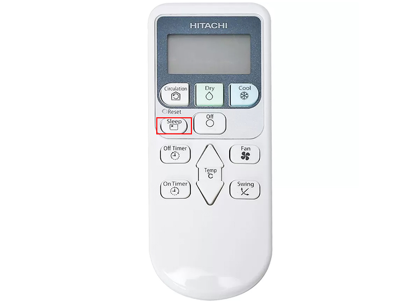 Nút Sleep trên remote máy lạnh Hitachi