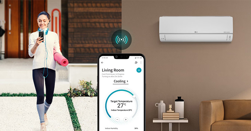 Ứng dụng LG ThinQ điều khiển máy lạnh từ xa