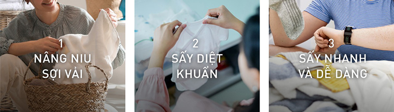 Hybrid Dry sấy khô, giữ quần áo bền màu 