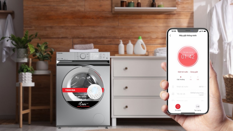 Điều khiển máy giặt Toshiba qua ứng dụng TSmartLife